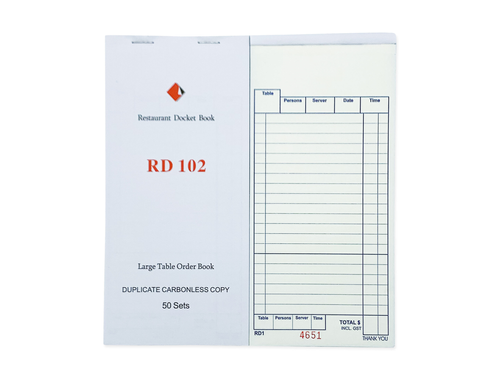 DUPLICATE DOCKET BOOKS CARBONLESS