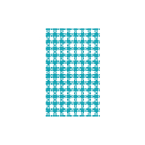 TEAL GINGHAM GREASEPROOF PAPER 190 X 310MM