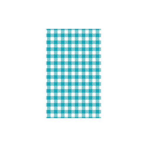 TEAL GINGHAM GREASEPROOF PAPER 190 X 310MM