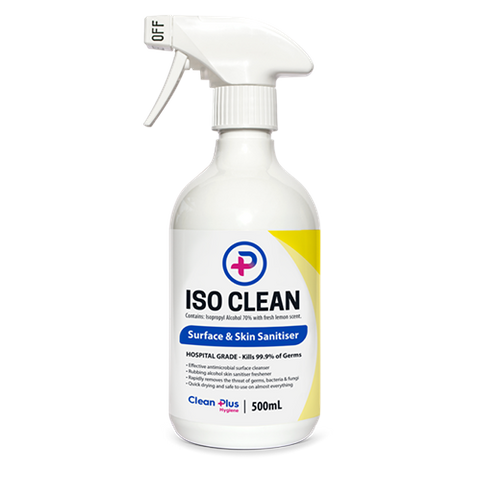 ISO CLEAN SURFACE AND SKIN SANITISER 500ML