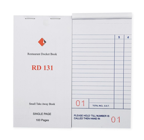 SINGLE DOCKET BOOK WITH CLAIM SLIP 100/CTN