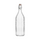 CLEAR GLASS BOTTLE-PANELLED, ROUND, 1.0lt 12 PER CTN