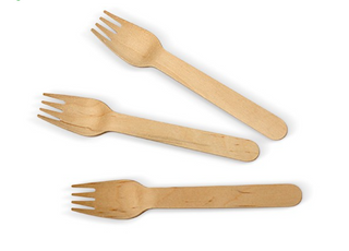 WOODEN FORK 100/SLV (UNCOATED 2000/CTN)