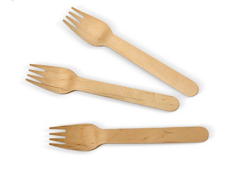 WOODEN FORK 100/SLV