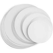 CAKE BOARD WHITE TOP ROUND 12"[WT12] 10