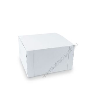 CAKE BOX WHITE LINED 9" [753405] 25