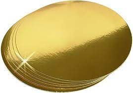 CAKE BOARD GOLD ROUND 10" [GS10] 50