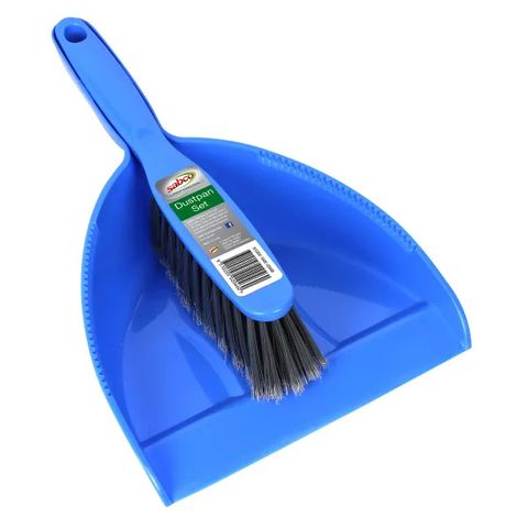 DUSTPAN/BRUSH SET BLUE [SABC-2046B] 12