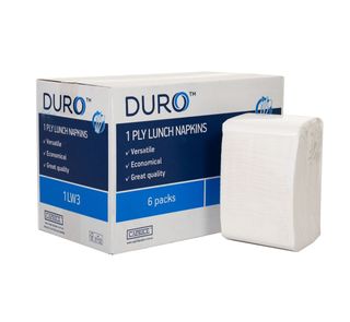 NAPKIN LUNCH 1PLY WHITE [1LW3] 500/6