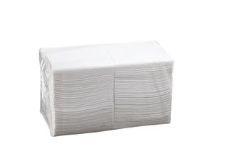 NAPKIN COCKTAIL 2PLY QUILT WHT[WQC]250/8