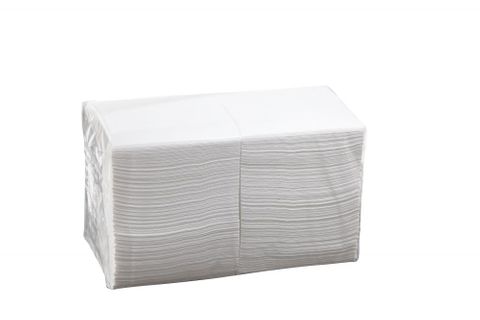 NAPKIN COCKTAIL 2PLY QUILT WHT[WQC]8/250