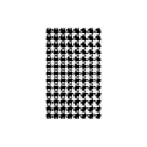 GINGHAM BLACK PRINT PAPER 190x310[74203]