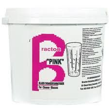 BRACTON PINK GLASS SOAK/SANI 5KG [BP001]