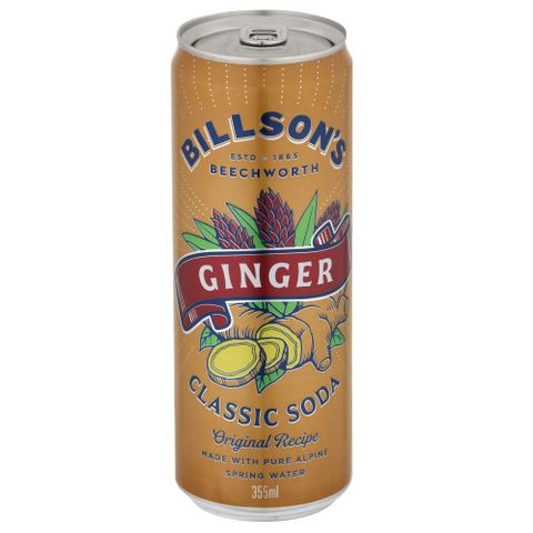 BILLSONS SODA BREWED GINGER 12x355ml