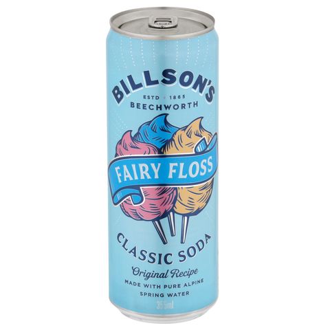 BILLSONS SODA FAIRY FLOSS 12x355ml