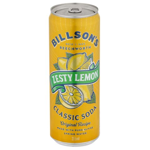 BILLSONS SODA ZESTY LEMON 12x355ml