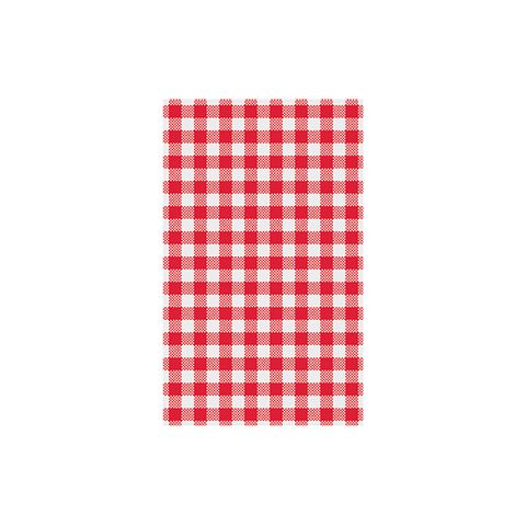 GINGHAM RED PRINT PAPER 190x310 [74204]