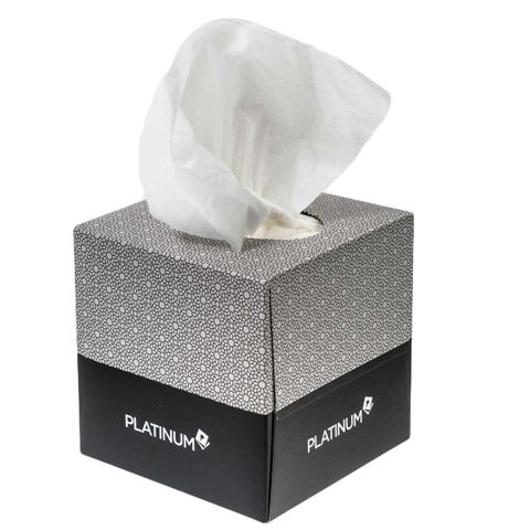 FACIAL TISSUE PLAT. CUBE 2PLY[936CW] 24