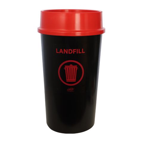 BIN RED RECYCLE LANDFILL 60L[SABC-2071R]