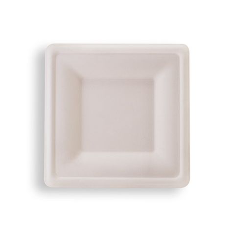 S/CANE PLATE 6" SQUARE FF [SC6SQR] 50/10