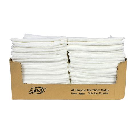 M/FIBRE CLOTH WHITE A/P40cm[SABC-3915]50