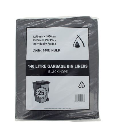 GARBAGE BAG - 140L A/P [140BINBLK] 200