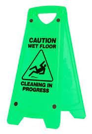 CAUTION WET FLOOR A/FRAME GRN(IW-101G)(1