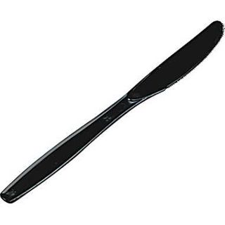 KNIFE BLACK PLASTIC [511186] 100/10