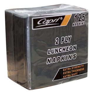 NAPKIN 2PLY LUNCH QTR BLACK [C-NL0128]