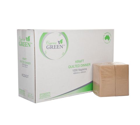 NAPKIN DINNER GT/FLD KRAFT [KQDGT]100/10