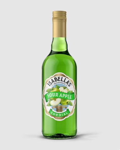 ISABELLA'S CORDIAL SOUR APPLE 700ml(6)