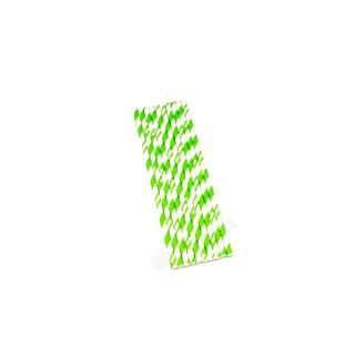 STRAW PAPER GREEN STRIPE [502154[1000/CT