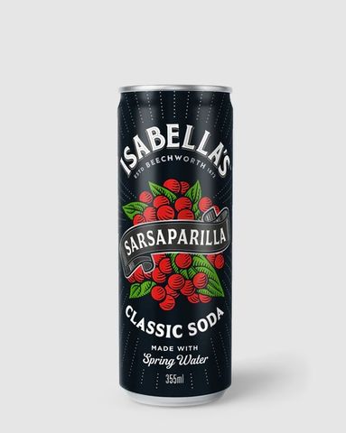 ISABELLA'S SODA SARSAPARILLA 12x355ml