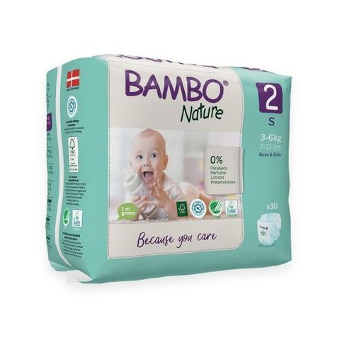 NAPPIES SIZE 2 3-6KG BAMBO(19252)180/CTN
