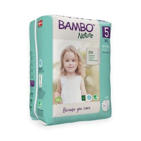 NAPPIES SIZE 5 12-18KG BAMBO(19255)132CT