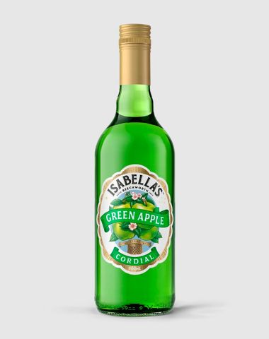ISABELLA'S CORDIAL GREEN APPLE 700ml