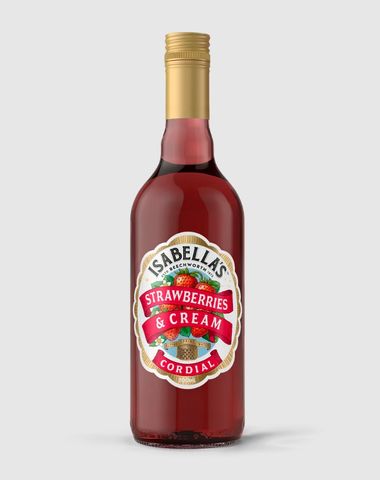 ISA CORDIAL STRAWBERRIES & CREAM 700ml