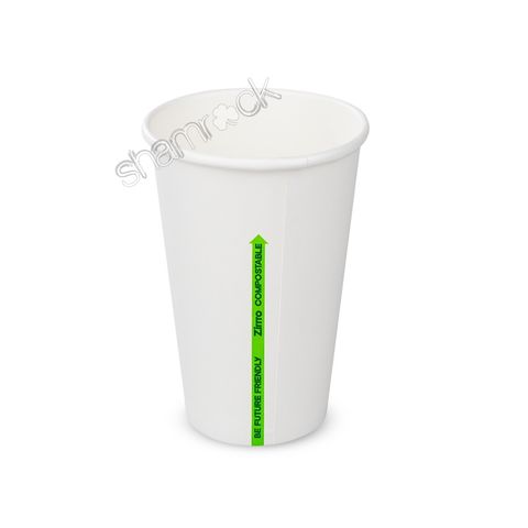 CUP COMPOST SW 12oz WHT SLIM(502030)1000