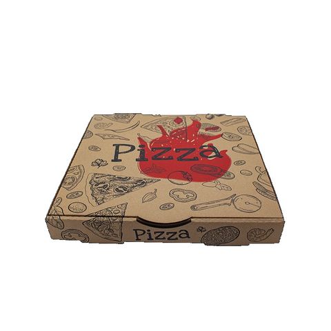 PIZZA BOX 13" KRAFT PRINT (PIZ13KK) 100