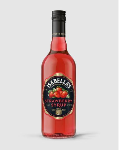 ISABELLAS *SYRUP* STRAWBERRY 700ML (6)