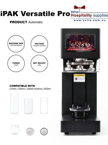 CAN SEALING MACHINE iPAK VERSATILE PRO