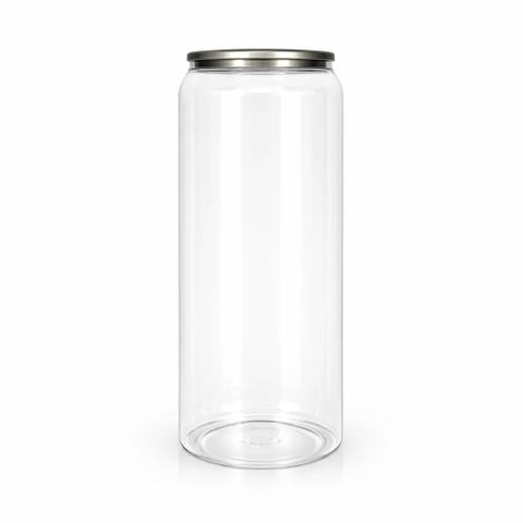 PET CANS UNBRANDED 500ml W/LIDS 100/CTN