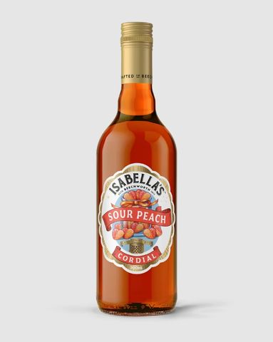 ISABELLAS CORDIAL SOUR PEACH 700ml(6)