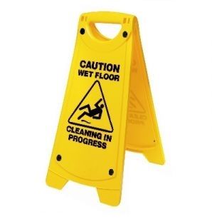 CAUTION WET FLOOR A/FRAME YELL(IW-101)(1