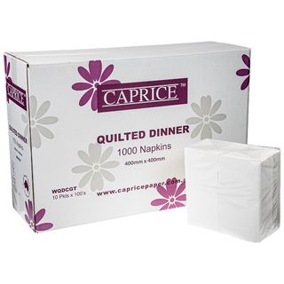 NAPKIN DINNER GT WHT CAPRICE WQDCGT 1000