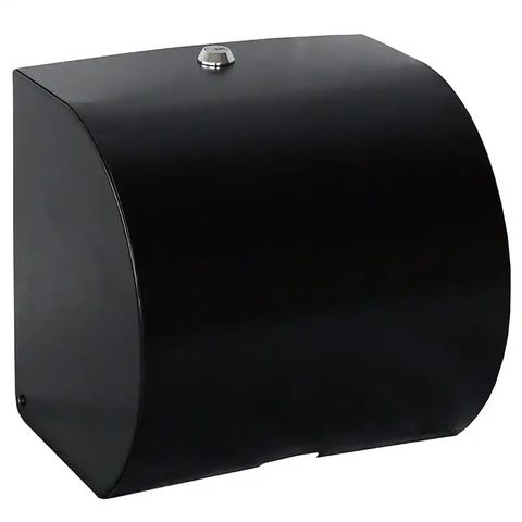 DISPENSER ROLL TOWEL BLACK (METAL)