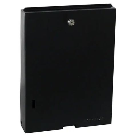 DISPENSER INTERLEAF TOWEL BLACK (METAL)