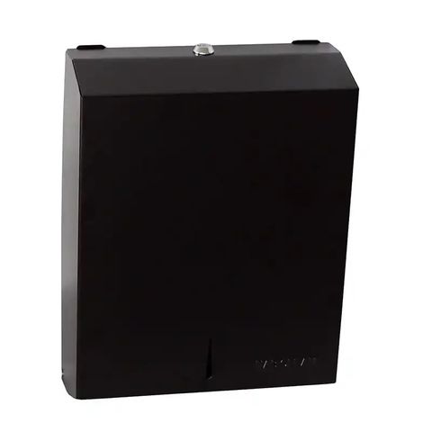 DISPENSER SLIM I/LEAF TOWEL BLACK METAL