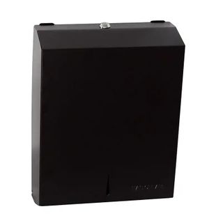 DISPENSER SLIM I/LEAF TOWEL BLACK METAL