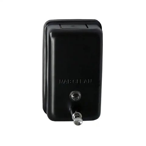 DISPENSER 1200ml SOAP BLACK VERTICAL S/S